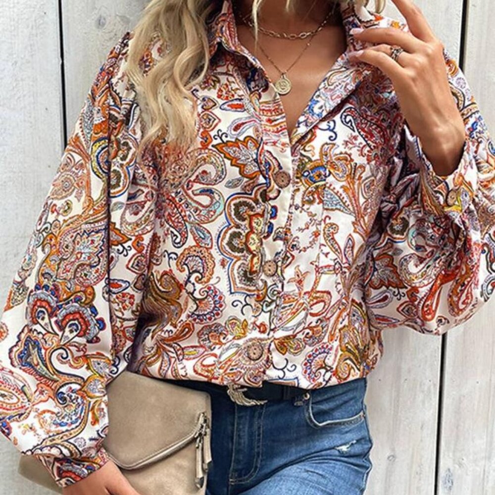 Multi Pattern Blouse - image 1